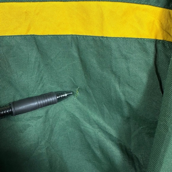 VINTAGE Reebok Green Bay Packers Jacket Mens XL Green NFL Full Zip Windbreaker - Picture 11 of 12